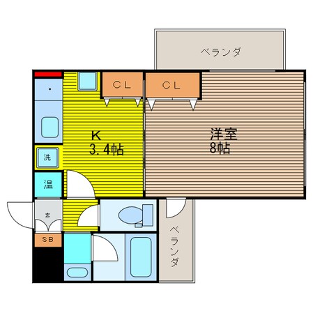 SK扇町公園の物件間取画像